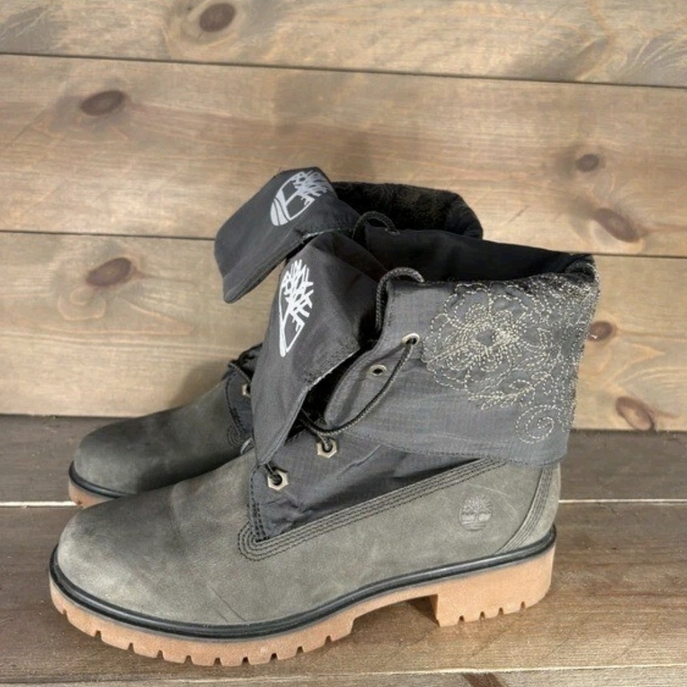 Timberland Gray Fold-Over Boots
